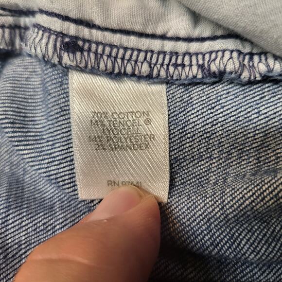 JJill Authentic Fit Jeans Womens 8 Blue Denim Slim Ankle Stretch Mid Rise Casual - Picture 5 of 11